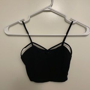 Black crop top
